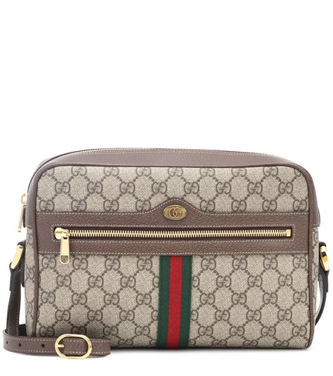 gucci crossbody gg supreme small brown|Gucci supreme shoulder bag.